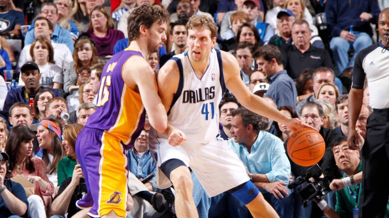 Dirk Nowitzki Dallas Mavericks Pau Gasol Los Angeles Lakers