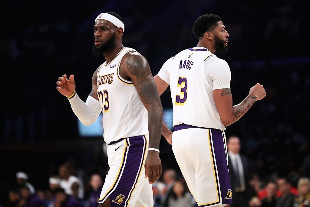 LeBron James Anthony Davis Lakers