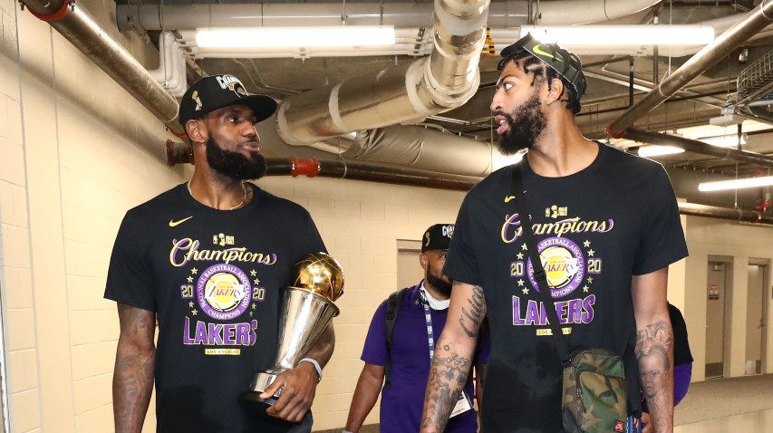 LeBron James Anthony Davis Los Angeles Lakers