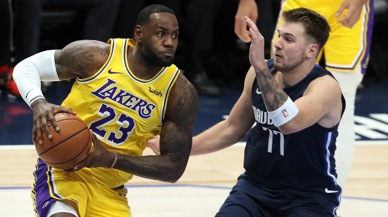 LeBron James Los Angeles Lakers Luka Doncic Dallas Mavericks