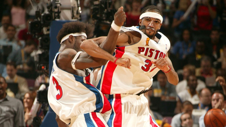 Pistons Richard Hamilton Ben Wallace