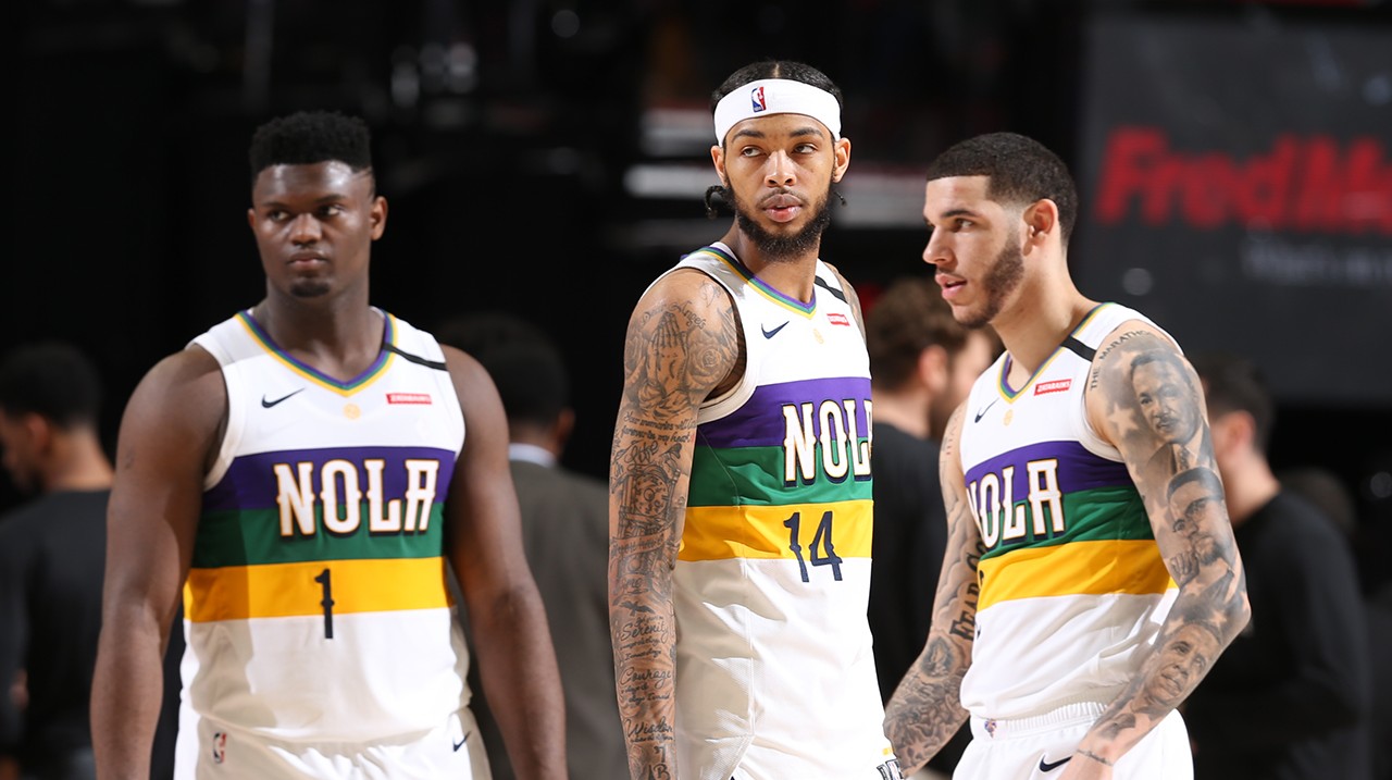 Zion Williamson Brandon Ingram Lonzo Ball New Orleans Pelicans