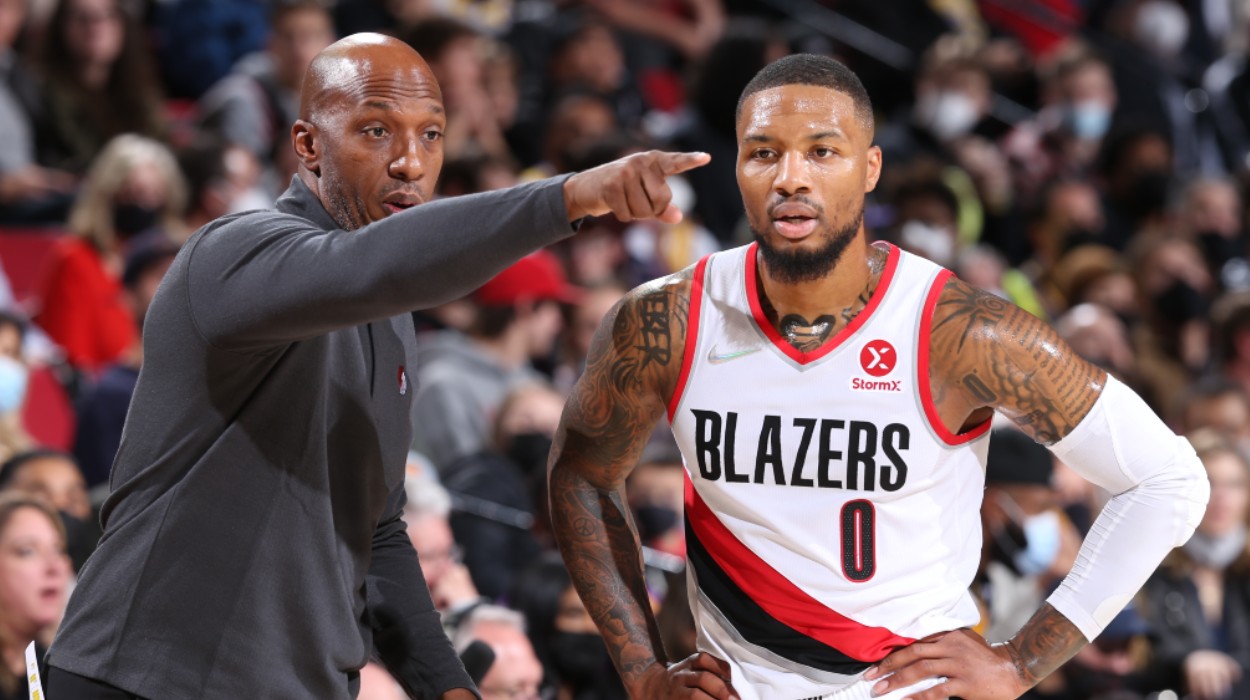 Chauncey Billups Damian Lillard Portland Trail Blazers