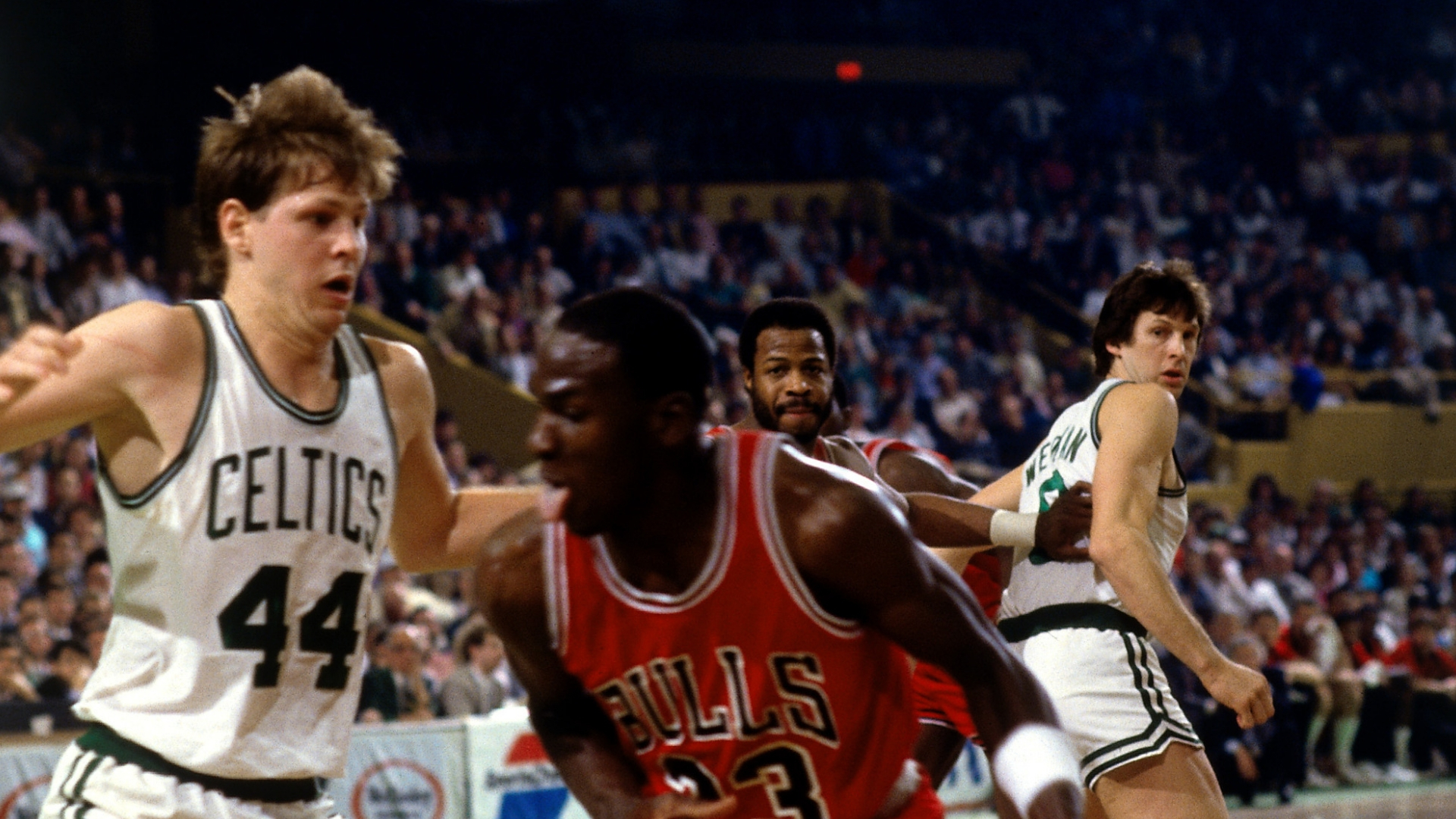 Danny Ainge y Michael Jordan