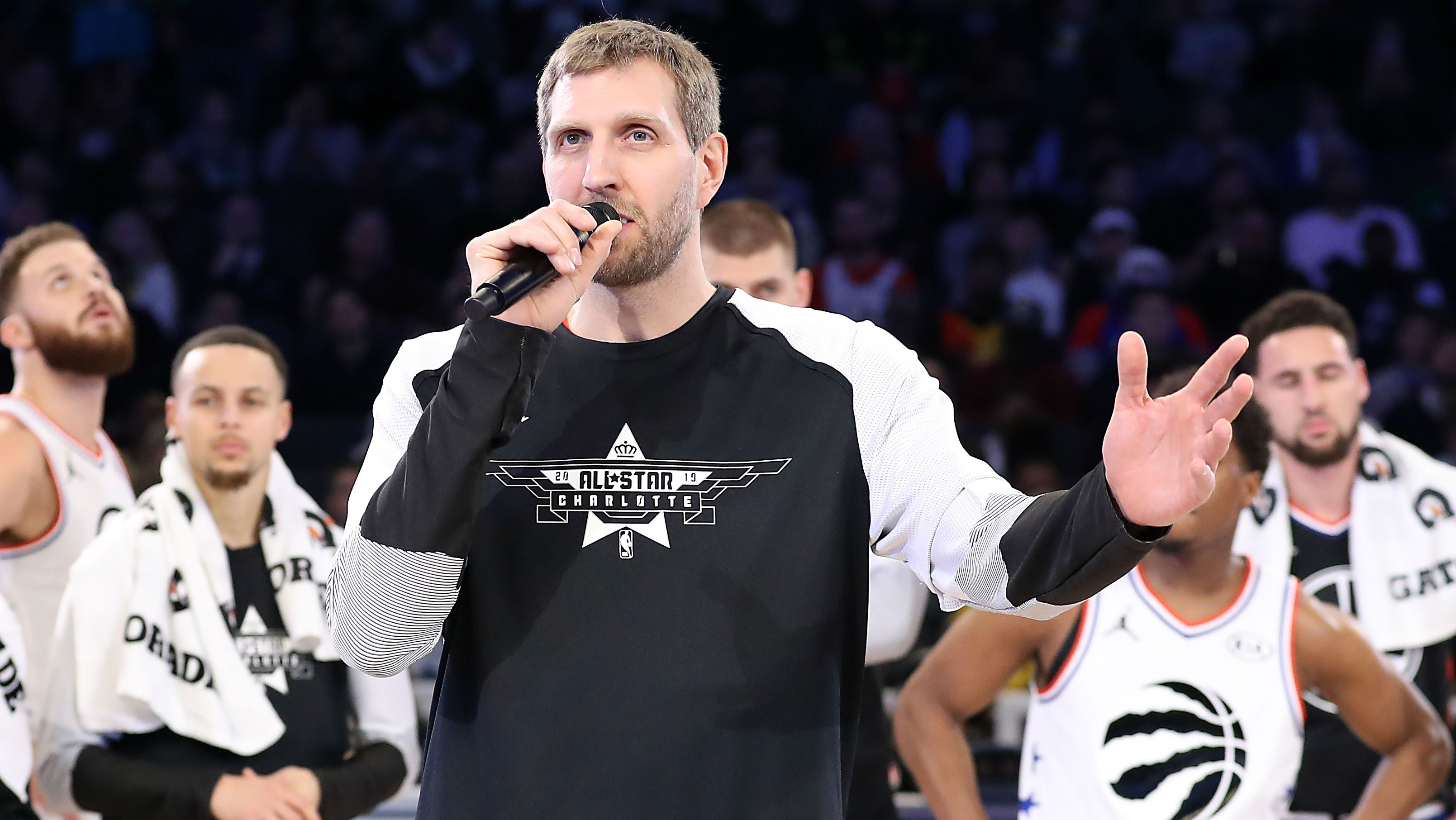 Dirk Nowitzki en el All-Star 2019