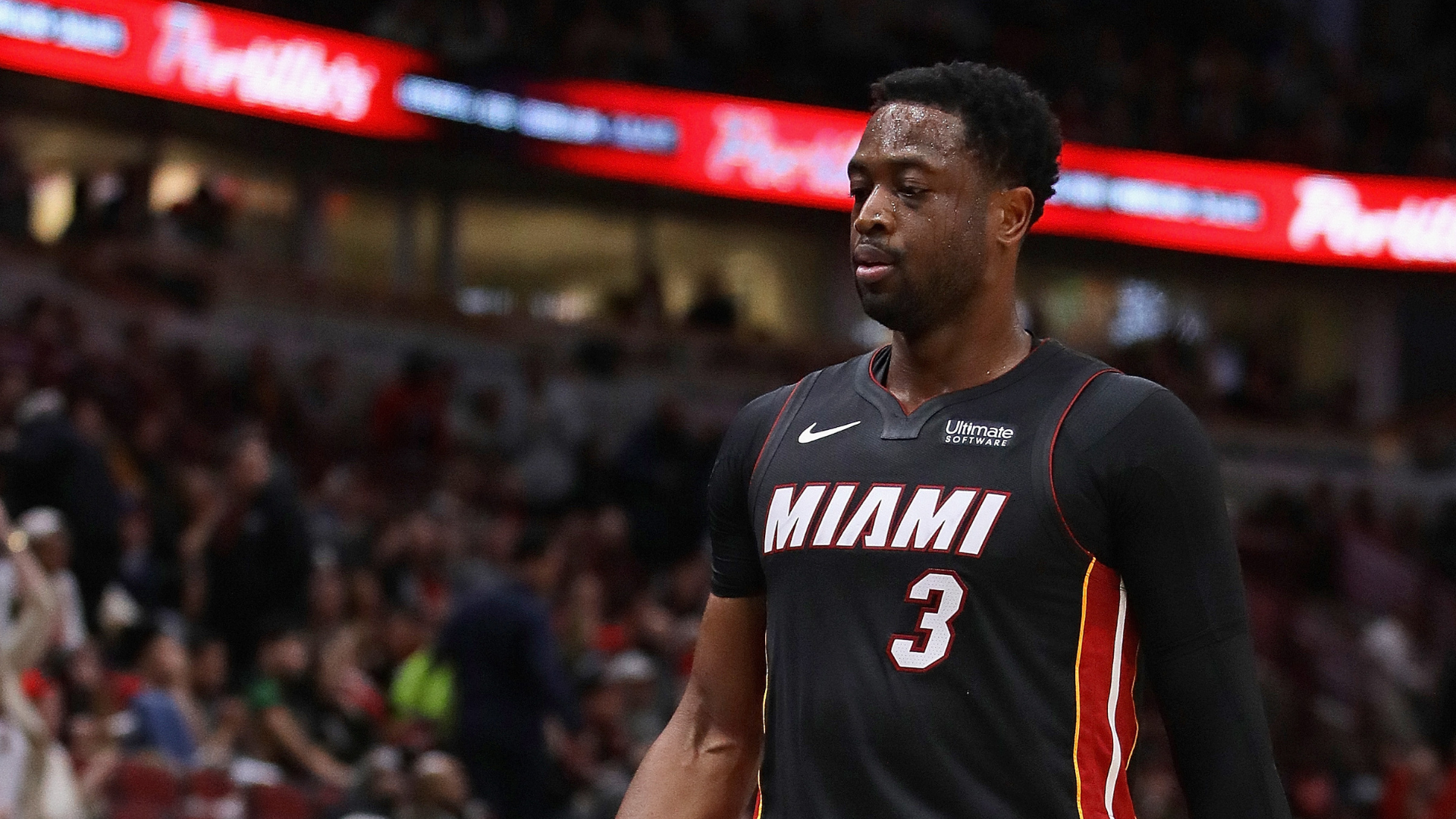 Dwyane Wade, en su último partido en Chicago