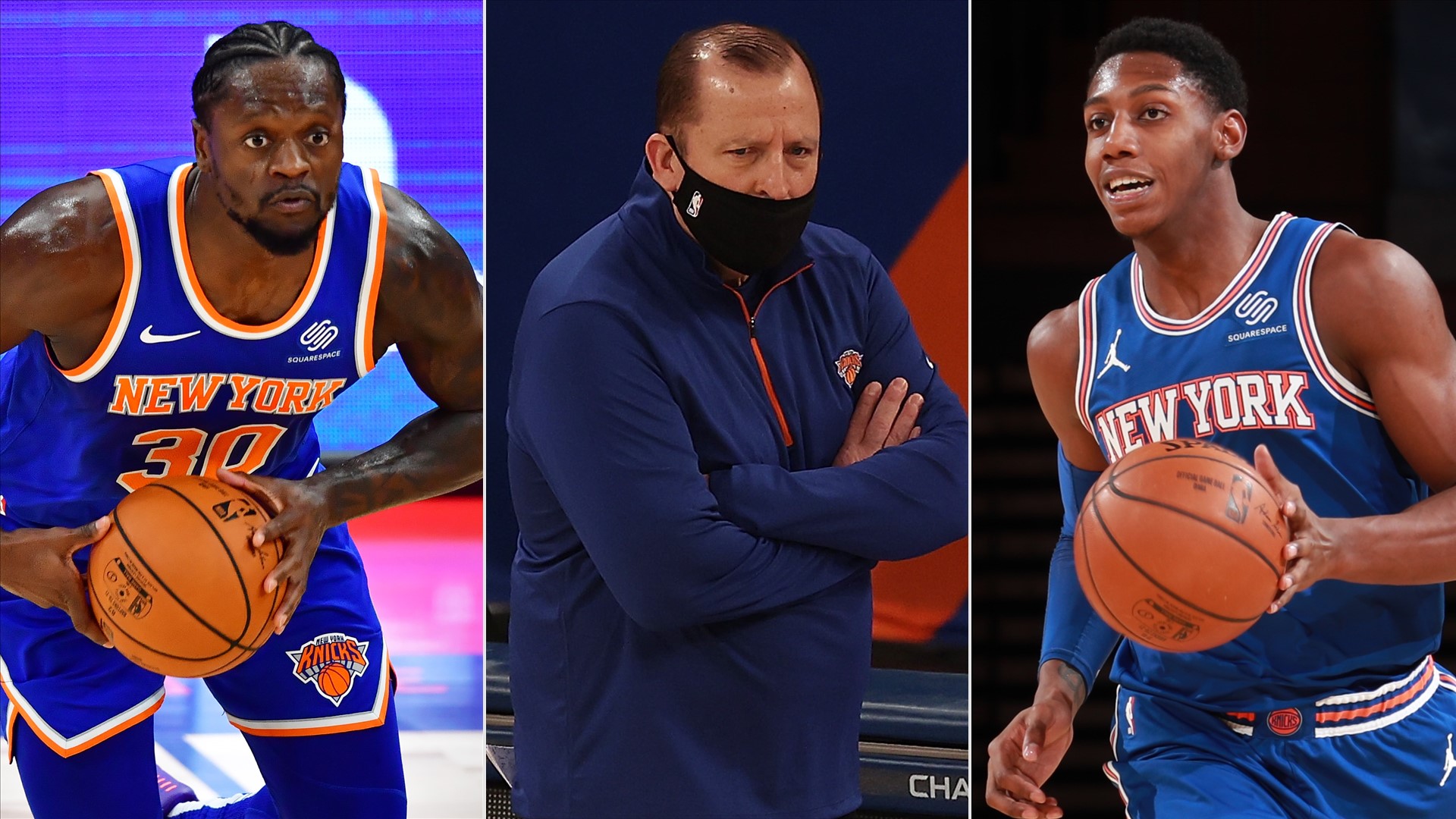 Julius Randle, Tom Thibodeau, RJ Barrett, New York Knicks