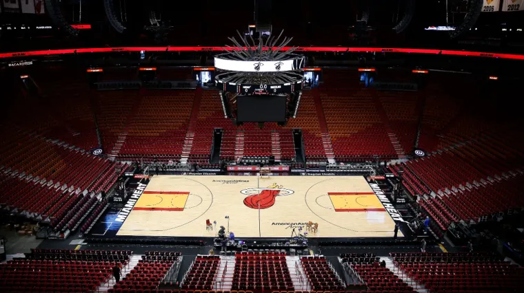 A general view of American Airlines Arena