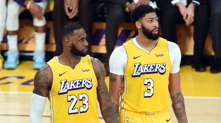 Anthony Davis LeBron James Los Angeles Lakers