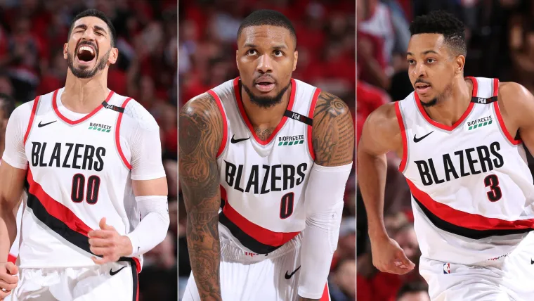 Blazers Damian Lillard CJ McCollum Enes Kanter