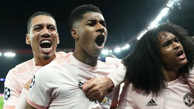 Chris Smalling Marcus Rashford Tahith Chong Manchester United