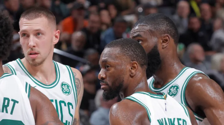 Daniel Theis Kemba Walker Boston Celtics