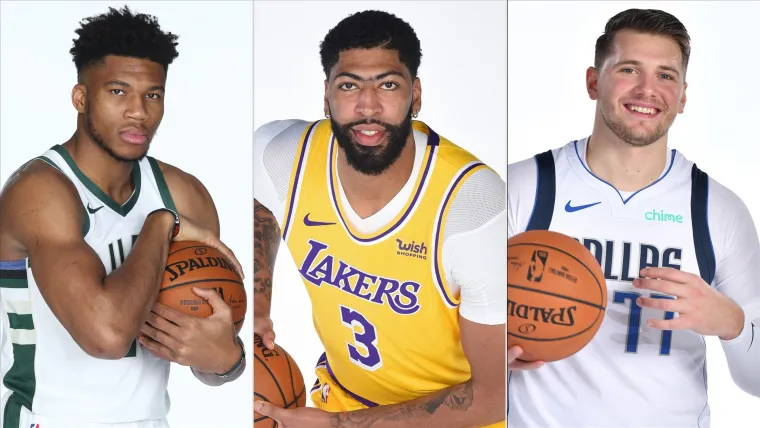 Giannis Antetokounmpo Anthony Davis Luka Doncic