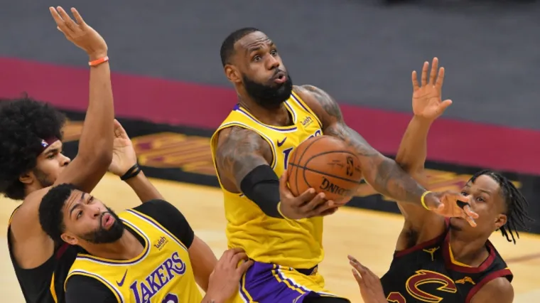 LeBron James Anthony Davis Los Angeles Lakers