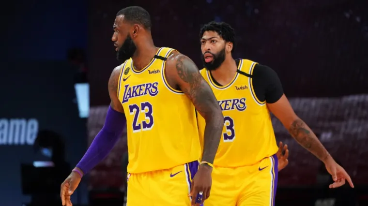 LeBron James Anthony Davis Los Angeles Lakers