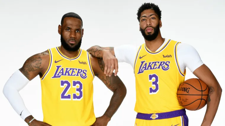 LeBron James Anthony Davis Los Angeles Lakers