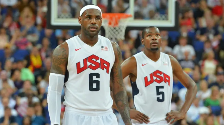 LeBron James Kevin Durant US Men's Senior Nation Team