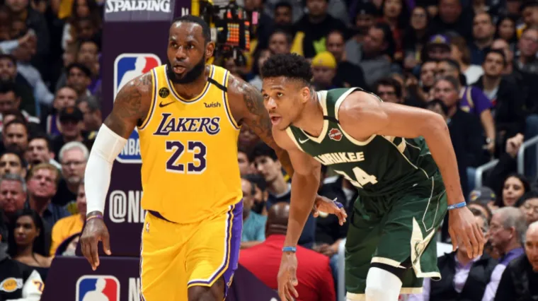 LeBron James Los Angeles Lakers Giannis Antetokounmpo Milwaukee Bucks