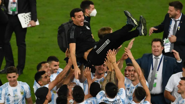 Lionel Scaloni Argentina Brazil Copa America Final 10072021