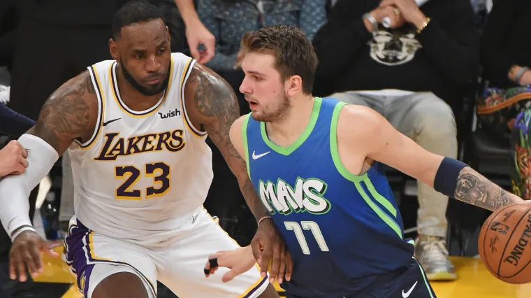 Luka Doncic Dallas Mavericks LeBron James Los Angeles Lakers