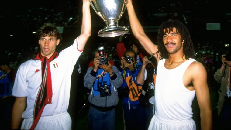 Marco van Basten Ruud Gullit AC Milan