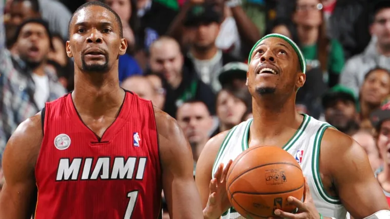 Paul Pierce Boston Celtics Chris Bosh Miami Heat