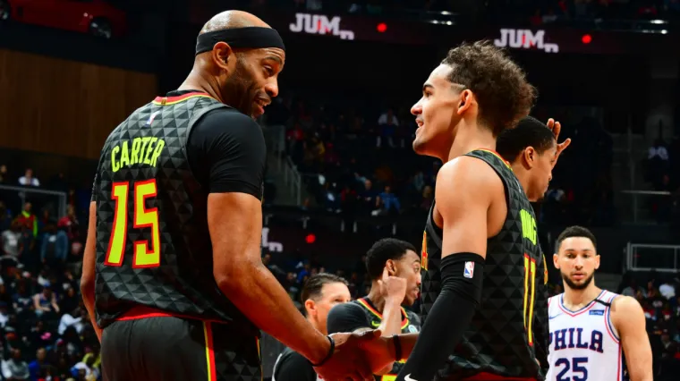 Vince Carter Trae Young Atlanta Hawks