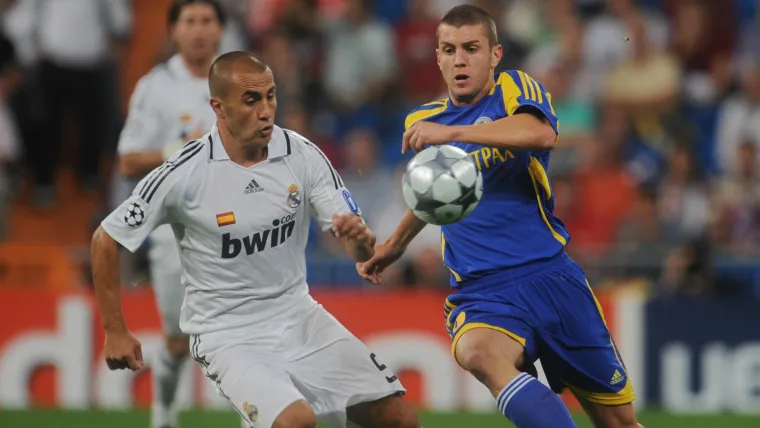 Vladislav Mirchev, Fabio Cannavaro, Bate Borisov, Real Madrid, Champions League