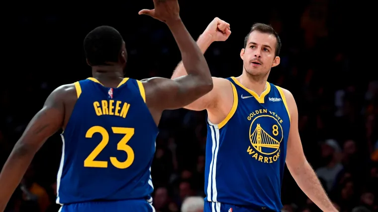 Draymond Green and Nemanja Bjelica