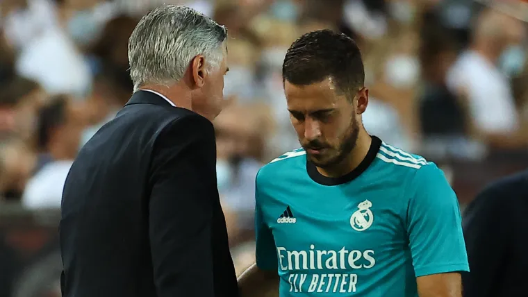 Eden Hazard Carlo Ancelotti Real Madrid