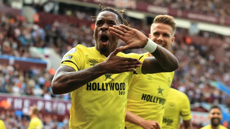 Ivan Toney Aston Villa vs Brentford Premier League 2021-22