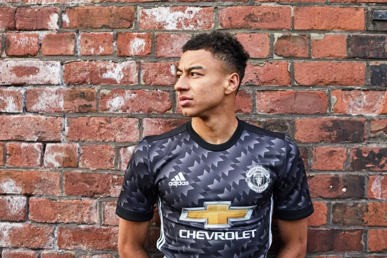 Jesse Lingard Manchester United Away Kit 2017-18