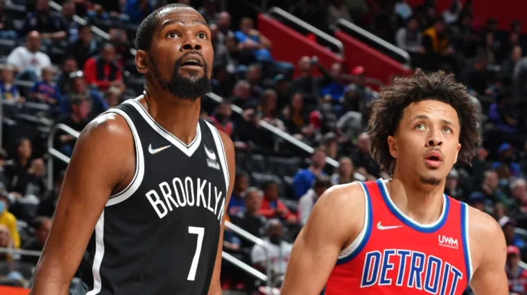 Kevin Durant Brooklyn Nets Cade Cunningham Detroit Pistons