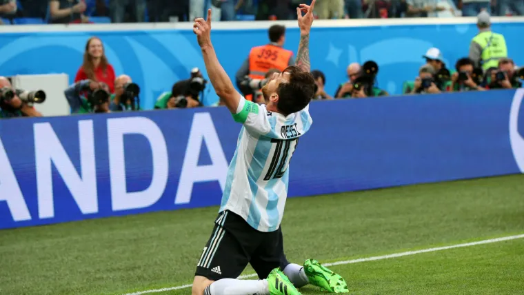 Lionel Messi Argentina Nigeria World Cup Russi 2018 26062018