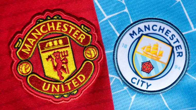 Manchester United - Manchester City - logos - 2021