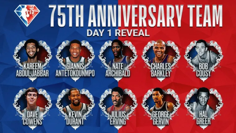 NBA's 75TH ANNIVERSARY TEAM Day 1 H