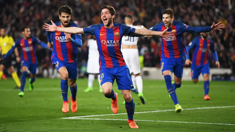 Sergi Roberto Barcelona PSG UEFA Champions League 08032016