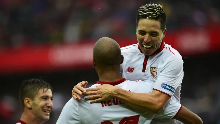 Steven N Zonzi Samir Nasri Sevilla Atletico Madrid La Liga 23102016