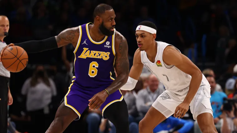 LeBron James Lakers & Darius Bazely Thunder