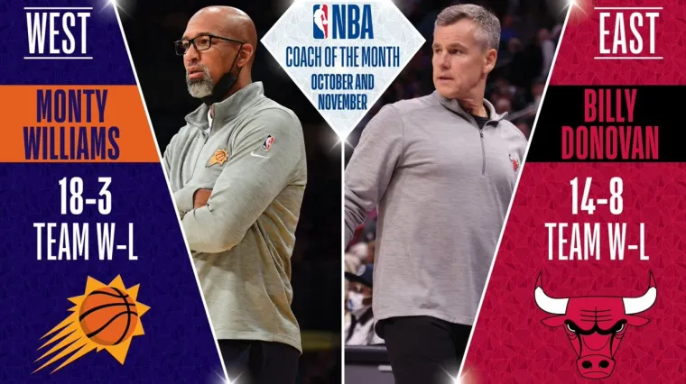 Phoenix Suns Monty Williams Chicago Bulls Billy Donovan