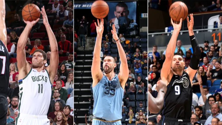 Brook Lopez, Marc Gasol, Nikola Vucevic