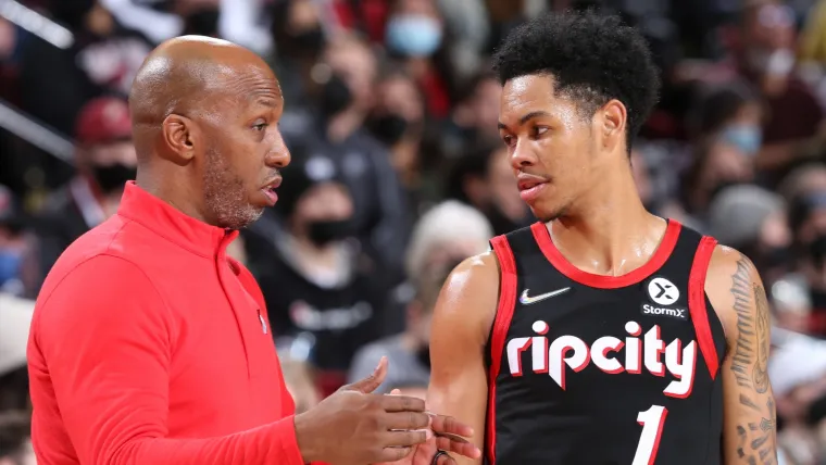 Chauncey Billups Anfernee Simons Portland Trail Blazers