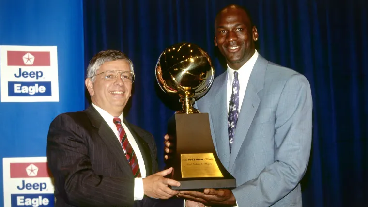 David Stern y Michael Jordan