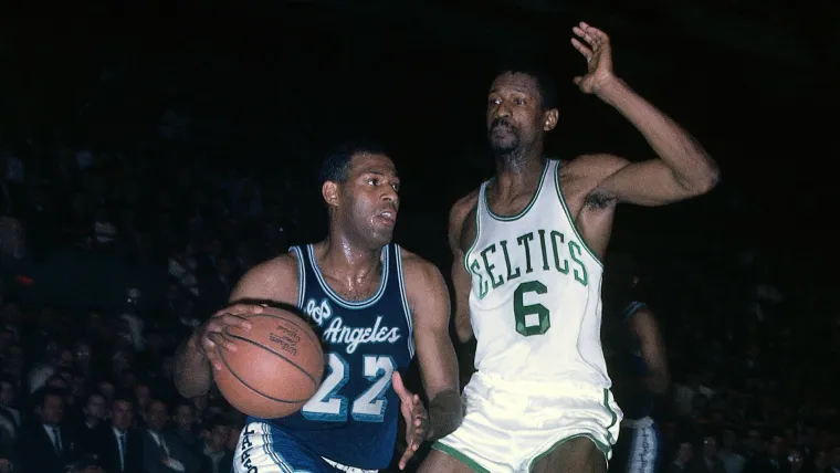 Elgin Baylor y Bill Russell