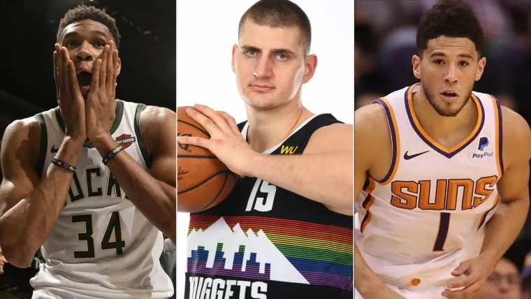 Giannis Antetokounmpo, Nikola Jokic, Devin Booker