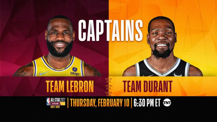 LeBron James  All-Star captain Kevin Durant