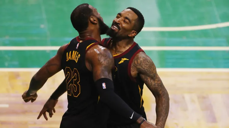 LeBron James y JR Smith