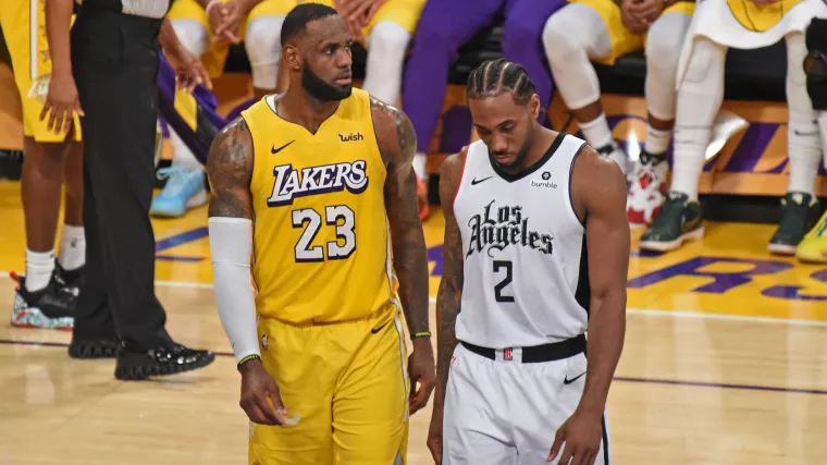 LeBron James y Kawhi Leonard