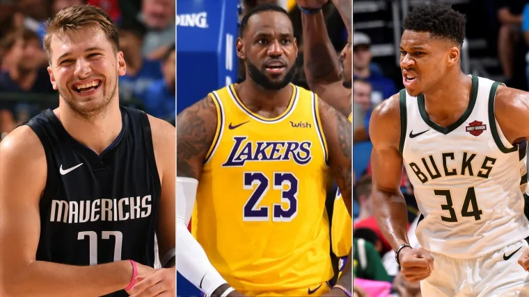 Luka Doncic, LeBron James, Giannis Antetokounmpo