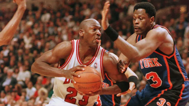 Michael Jordan y Patrick Ewing